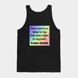 Bible Verse Psalm 119:105 Tank Top